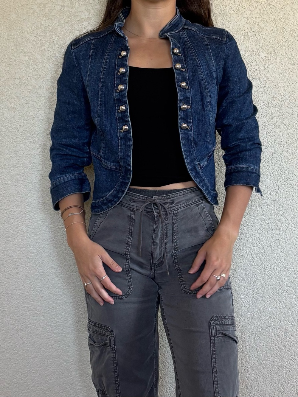 White House Black Market Denim Jacket